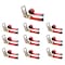 Tie 4 Safe Heavy Duty 4" x 30' Ratchet Tie Down Strap Flat Hook for Farm Trailer Truck Red, 10PK RT21R-1530-M12N-R-10 - alternate 1